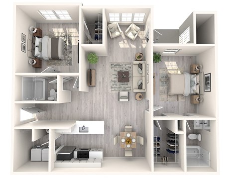 The Reserve at Wescott Apartments Nicklaus Sunroom Floor Plan